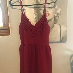 Wine Colored Cocktail Dress